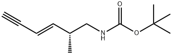 Carbamic acid, [(2R,3E)-2-methyl-3-hexen-5-ynyl]-, 1,1-dimethylethyl ester Struktur