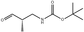 Carbamic acid, [(2S)-2-methyl-3-oxopropyl]-, 1,1-dimethylethyl ester (9CI) 结构式
