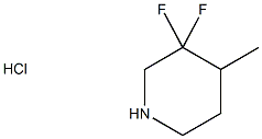 3,3-Difluoro-4-Methylpiperidine Hydrochloride Structure