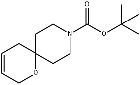 1-Oxa-9-azaspiro[5.5]undec-3-ene-9-carboxylic acid, 1,1-diMethylethyl ester Structure