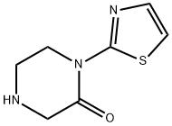 Piperazinone, 1-(2-thiazolyl)- (9CI) 结构式