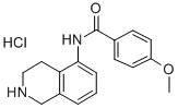 4-メトキシ-N-[(1,2,3,4-テトラヒドロイソキノリン)-5-イル]ベンズアミド・塩酸塩 化学構造式