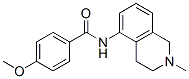 4-メトキシ-N-(1,2,3,4-テトラヒドロ-2-メチルイソキノリン-5-イル)ベンズアミド 化学構造式