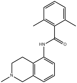 2,6-Dimethyl-N-(1,2,3,4-tetrahydro-2-methylisoquinolin-5-yl)benzamide 结构式