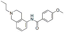 4-メトキシ-N-(1,2,3,4-テトラヒドロ-2-プロピルイソキノリン-5-イル)ベンズアミド 化学構造式