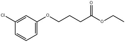 4-(3-氯苯氧基)丁酸乙酯, 37483-53-7, 结构式