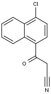 3-(4-CHLORO-1-NAPHTHYL)-3-OXOPROPANENITRILE 化学構造式