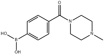Boronic acid, [4-[(4-methyl-1-piperazinyl)carbonyl]phenyl]- (9CI) Struktur