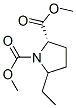 1,2-Pyrrolidinedicarboxylicacid,5-ethyl-,dimethylester,(2S)-(9CI) 结构式
