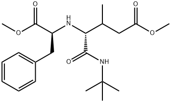L-Phenylalanine, N-[(1R)-1-[[(1,1-dimethylethyl)amino]carbonyl]-4-methoxy-2-methyl-4-oxobutyl]-, methyl ester (9CI) 化学構造式