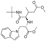 1H-Indole-1-propanoicacid,alpha-[[(1R)-1-[[(1,1-dimethylethyl)amino]carbonyl]-4-methoxy-2-methyl-4-oxobutyl]amino]-,methylester,(alphaS)-(9CI) Struktur