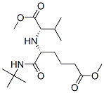 Hexanoic acid, 6-[(1,1-dimethylethyl)amino]-5-[[(1S)-1-(methoxycarbonyl)-2-methylpropyl]amino]-6-oxo-, methyl ester, (5R)- (9CI) Structure