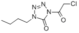 5H-Tetrazol-5-one, 1-butyl-4-(chloroacetyl)-1,4-dihydro- (9CI) 结构式