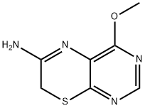 4-Methoxy-7H-pyrimido[4,5-b][1,4]thiazin-6-amine 结构式