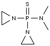 Phosphinothioic amide, P,P-bis(1-aziridinyl)-N,N-dimethyl- 结构式