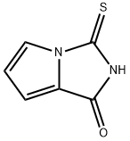 2,3-ジヒドロ-3-チオキソ-1H-ピロロ[1,2-c]イミダゾール-1-オン 化学構造式