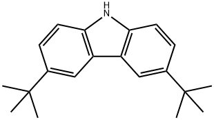 3,6-ジ-tert-ブチル-9H-カルバゾール 化学構造式
