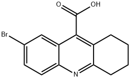7-溴-1,2,3,4-四氢吖啶-9-羧酸, 37509-14-1, 结构式