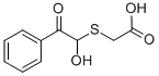 2-[(1-羟基-2-氧代-2-苯乙基)硫烷基]乙酸, 37510-29-5, 结构式