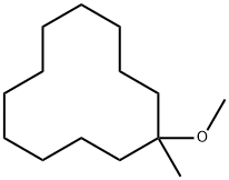 1-甲氧基-1-甲基环十二烷, 37514-30-0, 结构式