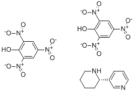 3-[(S)-2α-ピペリジニル]ピリジン・2(2,4,6-トリニトロフェノール) 化学構造式