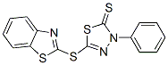 5-(benzothiazol-2-ylthio)-3-phenyl-1,3,4-thiadiazole-2(3H)-thione 结构式