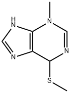 6,7-Dihydro-3-methyl-6-(methylthio)-3H-purine,37527-51-8,结构式