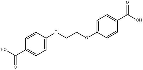 エチレングリコールビス(4-カルボキシフェニル)エーテル 化学構造式