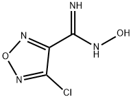 1,2,5-Oxadiazole-3-carboximidamide,4-chloro-N-hydroxy- Struktur