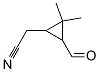 Cyclopropaneacetonitrile, 3-formyl-2,2-dimethyl- (9CI) Structure