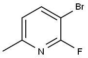 3-溴-2-氟-6-甲基吡啶,375368-78-8,结构式
