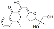 2-(1,2-Dihydroxy-1-methylethyl)-1,11-dihydro-5-hydroxy-11-methylfuro[2,3-c]acridin-6(2H)-one 结构式