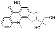 2-(1,2-Dihydroxy-1-methylethyl)-1,11-dihydro-5-hydroxy-11-methylfuro[2,3-c]acridin-6(2H)-one,37551-75-0,结构式