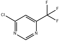 4-クロロ-6-(トリフルオロメチル)ピリミジン 化学構造式