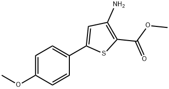 3-Amino-5-(4-methoxyphenyl)thiophene-2-carboxylic acid methyl ester Structure