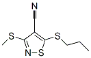 3-(メチルチオ)-5-(プロピルチオ)-4-イソチアゾールカルボニトリル 化学構造式