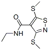 N-Ethyl-3,5-bis(methylthio)-4-isothiazolecarboxamide 结构式