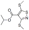 3,5-Bis(methylthio)-4-isothiazolecarboxylic acid isopropyl ester,37572-39-7,结构式