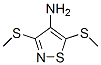 3,5-Bis(methylthio)-4-isothiazolamine,37572-42-2,结构式