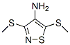 3,5-Bis(methylthio)-4-isothiazolamine Structure