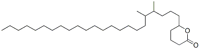 6-(4,5-Dimethyltricosyl)tetrahydro-2H-pyran-2-one Structure