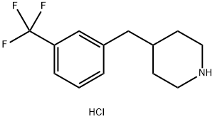 4-(3-TRIFLUOROMETHYL-BENZYL)-PIPERIDINE HYDROCHLORIDE Struktur