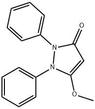 3-Pyrazolin-5-one, 1,2-diphenyl-3-methoxy- 结构式
