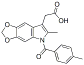 6-Methyl-5-(p-toluoyl)-5H-1,3-dioxolo[4,5-f]indole-7-acetic acid|