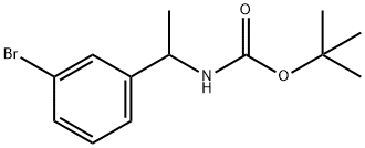 1-(3-溴苯基)乙基氨基甲酸叔丁酯,375853-98-8,结构式