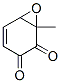 7-Oxabicyclo[4.1.0]hept-4-ene-2,3-dione,  1-methyl- 化学構造式