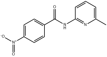 2-Picoline, 6-(p-nitrobenzamido)- Structure