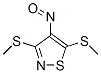 3,5-Bis(methylthio)-4-nitrosoisothiazole Structure