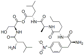 L-LEUCYL-L-SERYL P-NITRO-L-PHENYLALANYL-L-NORLEUCYL-L-ALANYL-L- LEUCINE METHYL ESTER) Struktur