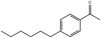 4'-ヘキシルアセトフェノン 化学構造式
